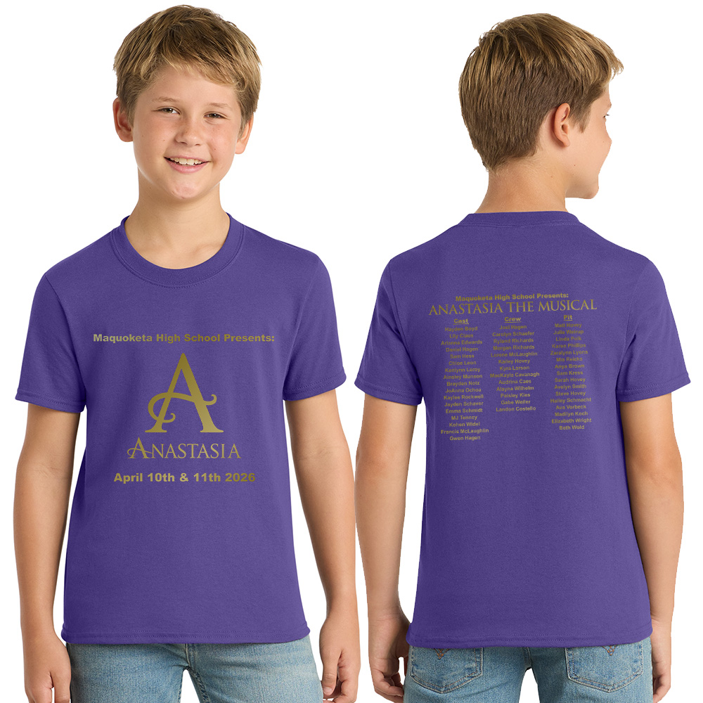 Maq Anastasia Youth Short Sleeve Tee-Purple