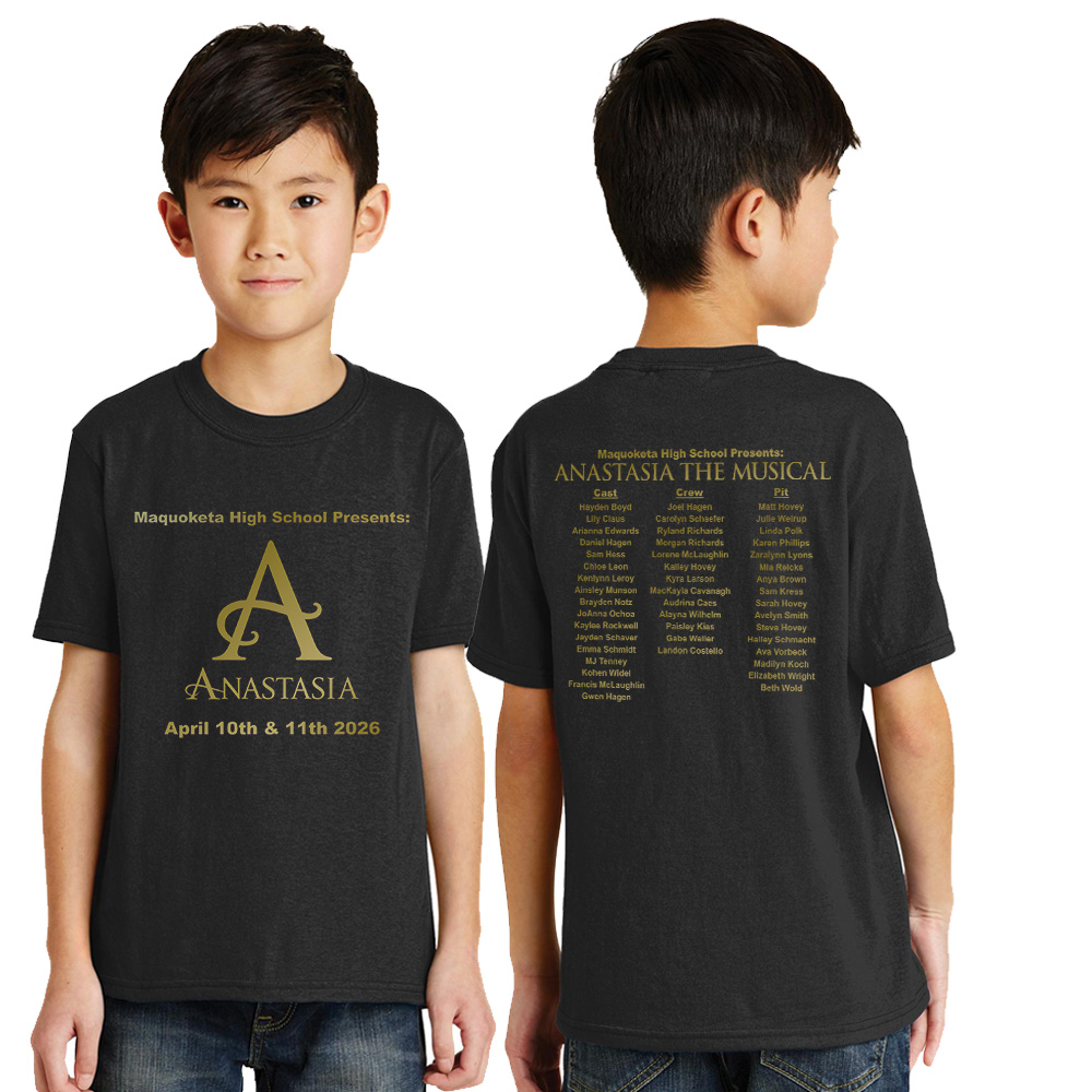 Maq Anastasia Youth Short Sleeve Tee-Black