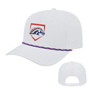Mustangs Baseball Cap ICON performance rope golf cap-White/Red/White/Rope