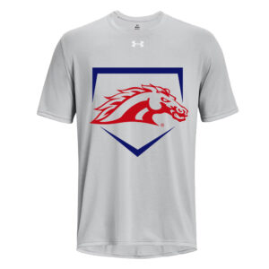 Mustangs Baseball Under Armour short sleeve Men’s Team Tech Tee-Mod Grey