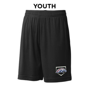 Mustangs Baseball YOUTH Sport-Tek PosiCharge Competitor Pocket Short-Black