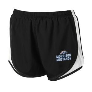 Morrison Sport Tek Ladies Cadence Short-Black/White