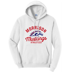 Morrison Unisex Fleece Hooded Sweatshirt-White