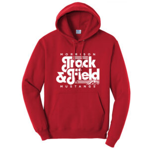 Morrison Unisex Fleece Hooded Sweatshirt-Red