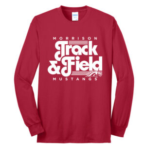 Morrison Unisex Cotton Long Sleeve Tee-Red