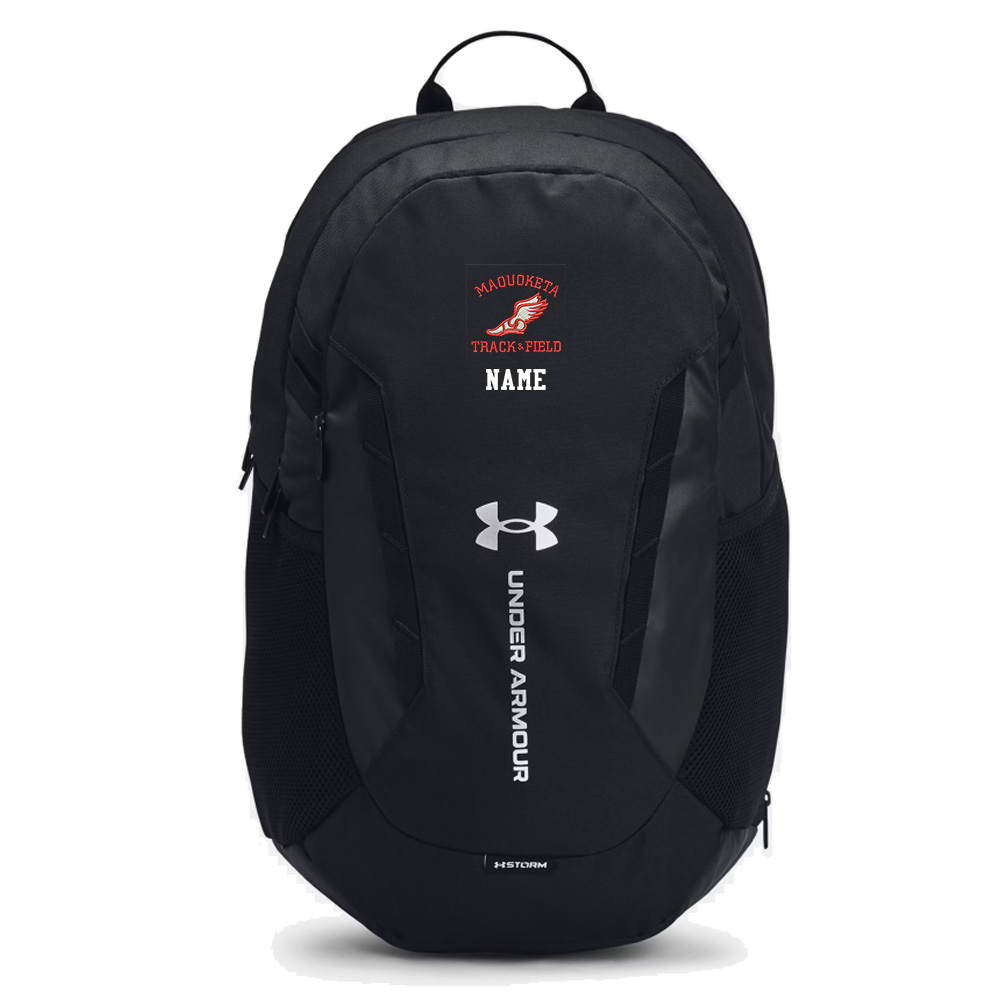 Maq Track Field Under Armour Hustle 6.0 Team Backpack - BLACK