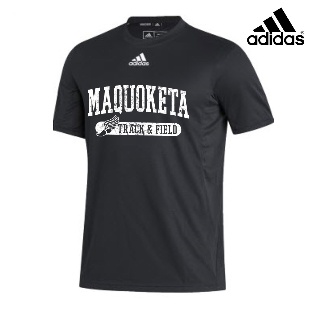 Maq Track Field Adidas Men's Stadium Heat RDY Tee-BLACK
