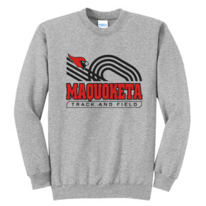 Maq Track Field Unisex Fleece Crewneck Sweatshirt-Athletic heather