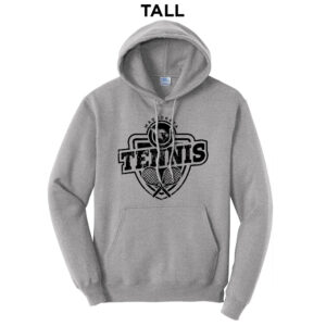 Maquoketa Tennis Tall Fleece Hooded Sweatshirt-Athletic Heather