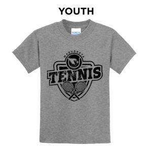 Maquoketa Tennis Youth Short Sleeve Tee-Athletic Heather