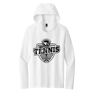 Maquoketa Tennis District Made Mens Perfect Tri Long Sleeve Hoodie-White