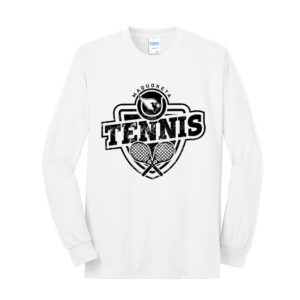 Maquoketa Tennis Unisex Cotton Long Sleeve Tee-White