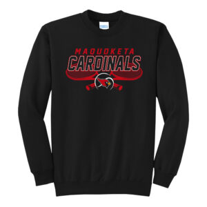 Maquoketa Tennis Unisex Fleece Crewneck Sweatshirt-Black