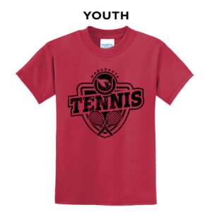 Maquoketa Tennis Youth Short Sleeve Tee-Red