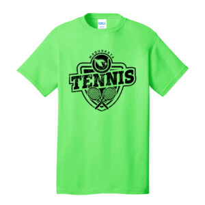 Maquoketa Tennis Unisex Short Sleeve Tee-Neon Green