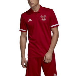 Maquoketa Tennis adidas Team 19 Polo-Power Red/White (S, M, XL ONLY)