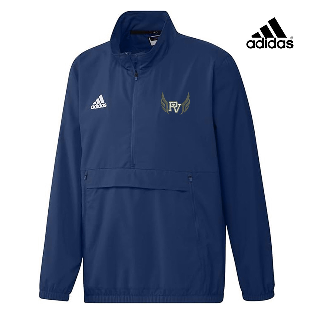 PV Girls Track Field Adidas Stadium 1/4 zip woven pullover - Team Navy (S-2x, 4x)