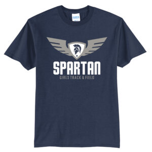 PV Girls Track Field Unisex Short Sleeve Tee-Navy