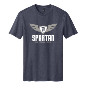PV Girls Track Field Unisex Premium Short Sleeve Tee- Heathered Navy