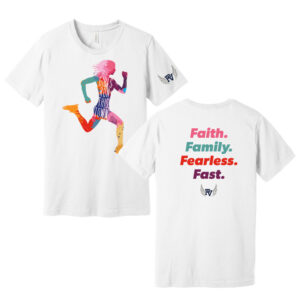 PV Girls Track Field Bella and Canvas YOUTH Jersey Short Sleeve Tee-White