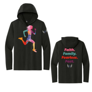 PV Girls Track Field District Made Mens Perfect Tri Long Sleeve Hoodie-Black