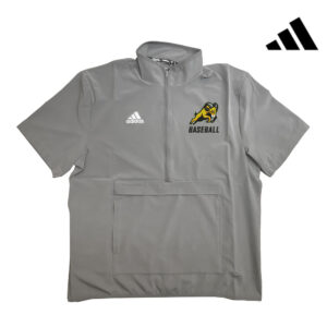 Rams BB Adidas Coach Short Sleeve 1/2 zip woven pullver – Grey Four (S, M, L only)