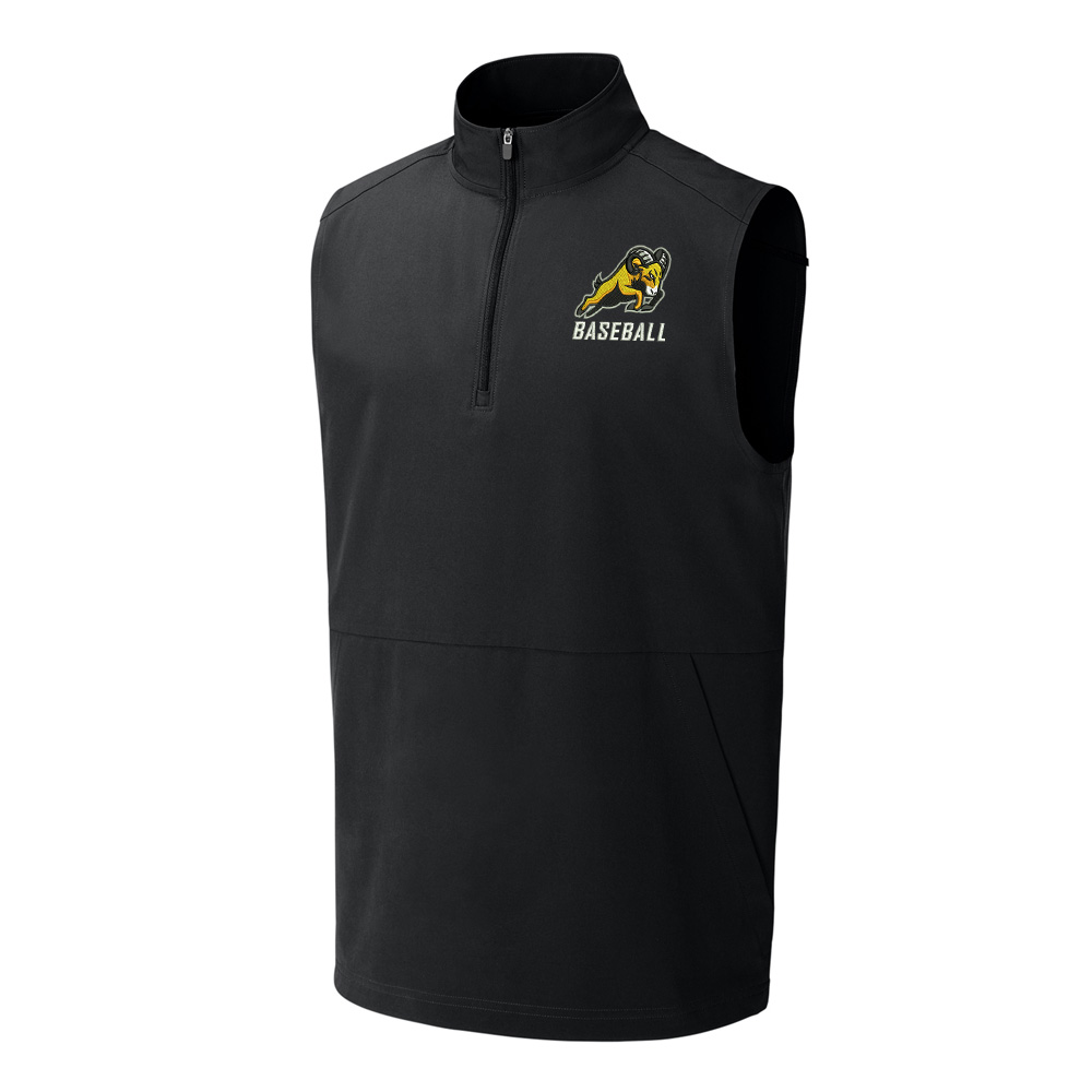 Rams BB Sport-Tek Repeat 1/2-Zip Vest Men-Black