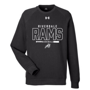 Rams BB Under Armour UA Rival Fleece Crewneck Sweatshirt Adult-Black (medium is sold out)