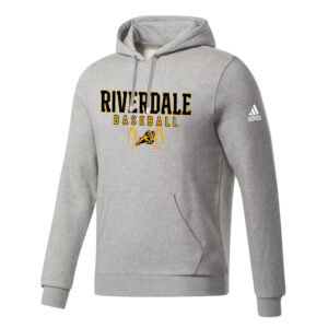 Rams BB Adidas Fleece Hooded Sweatshirt- MedGrey Heather