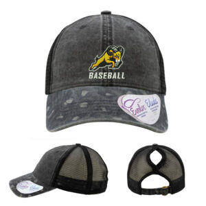 Rams BB Infinity Her Women’s Printed Visor with Mesh Back Cap-Black/Black Leopard