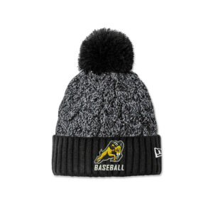 Rams BB New Era Marled Knit Pom Beanie-Black/Graphie/ White