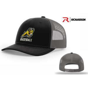 Rams BB Richardson Pro Crown Mesh Back Adjustable back cap Split-Black/Charcoal