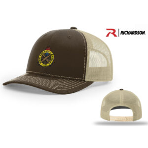 RI Arsenal Richardson Pro Crown Mesh Back Adjustable back cap Split- Brown/Khaki