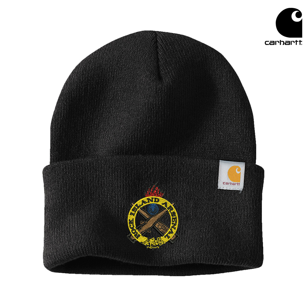 RI Arsenal Carhartt Acrylic Watch Cap 2.0 beanie stocking cap with cuff-Black