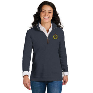 RI Arsenal Charles River Women’s Hudson 1/4 zip pullover-Navy Heather