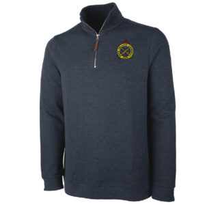RI Arsenal Charles River Men’s HUDSON 1/4 zip pullover-Navy Heather