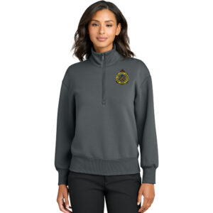 RI Arsenal Mercer and Mettle Women’s Soft Spacer 1/4-Zip-Storm Grey