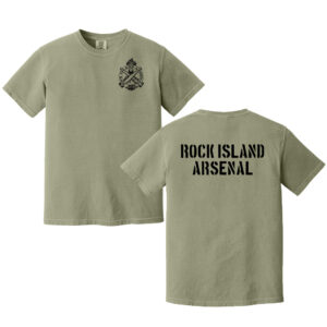 RI Arsenal Unisex Comfort Colors Pigment Dyed Short Sleeve Shirt-Sandstone