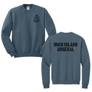 RI Arsenal Unisex Jerzees NuBlend Crewneck Sweatshirt-Denim Blue