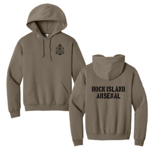 RI Arsenal Unisex Jerzees Nublend Hooded Sweatshirt -Safari