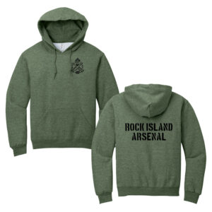 RI Arsenal Unisex Jerzees Nublend Hooded Sweatshirt -Military Green Heather
