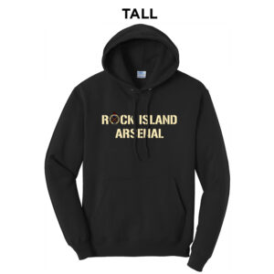 RI Arsenal Tall Fleece Hooded Sweatshirt-Black