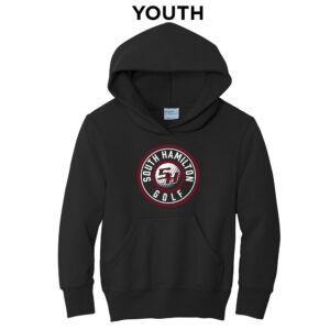 SH Golf Youth Fleece Hooded Sweatshirt-Black