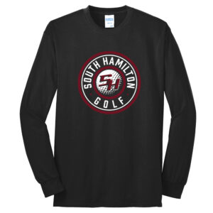 SH Golf Unisex Cotton Long Sleeve Tee-Black