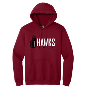 SH Golf Unisex Fleece Hooded Sweatshirt-Cardinal Red