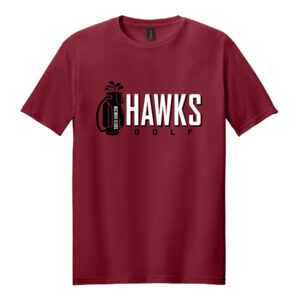 SH Golf Gildan Softstyle T-Shirt  Unisex-Cardinal