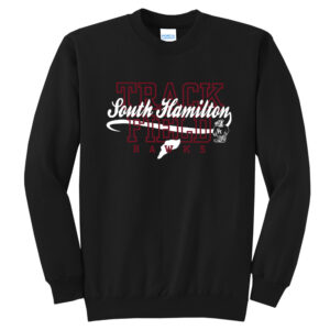 SH Track Field Unisex Fleece Crewneck Sweatshirt-Black
