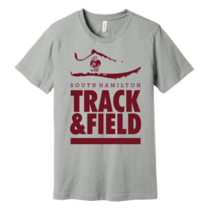 SH Track Field Bella and Canvas Unisex Jersey Short Sleeve Tee-Silver
