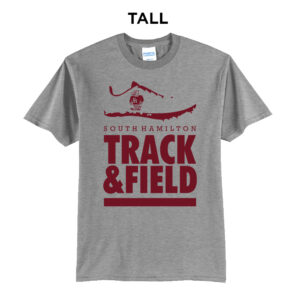 SH Track Field Tall Short Sleeve Tee-Grey