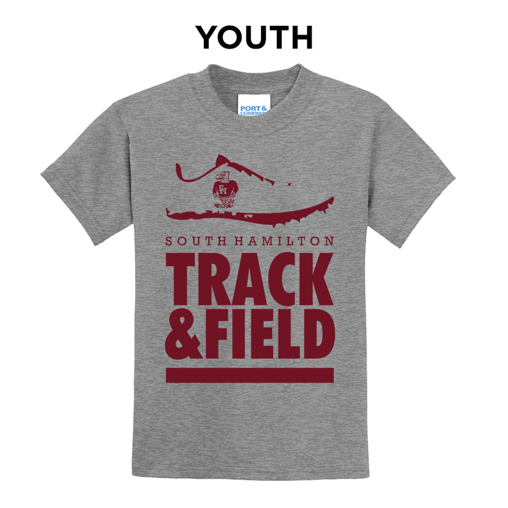 SH Track Field Youth Short Sleeve Tee-Grey